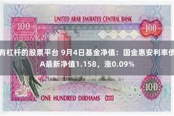 有杠杆的股票平台 9月4日基金净值：国金惠安利率债A最新净值1.158，涨0.09%